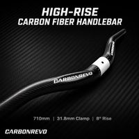 Guidon de trottinette électrique Carbonrevo réglable en hauteur, fonctionnement fluide pour les longues distances