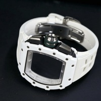 1103 Luxus-Sport-Chronograph Automatikuhr mit Flyback-Funktion Skelett-Zifferblatt Titangehäuse Herren Alltagsuhr