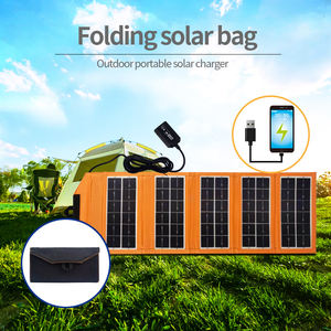 유연한 접이식 태양 전지 패널 5V 18V 고효율 태양 전지 충전기 21W 태양 전화 충전기 여행 아이폰 - Product Image 6