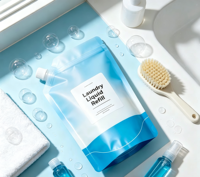 Pochette souple personnalisée avec bec verseur, en PE de qualité alimentaire, réutilisable, étanche à l'humidité, pour savon liquide, gel hydroalcoolique, shampoing, emballage de stockage