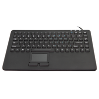 Clavier à pavé tactile filaire Désinfectable en caoutchouc et silicone Clavier médical industriel avec pavé tactile pour ordinateur portable Clavier filaire