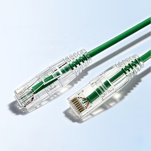 Cat6A Ultra Thin Ethernet <strong>Cable</strong> Oxygen Free Copper Network <strong>Cable</strong> 10G 2.8mm Jumper <strong>Broadband</strong> Computer High Speed Link <strong>Cable</strong> - Product Image 2