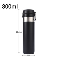 Vente chaude 800ml Double Paroi En Acier Inoxydable Isolé Bouteille D'eau Tasse À Café Avec Conception Étanche Pour Les Sports De Plein Air