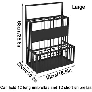 Jh-mech hiện đại ô giữ giá công suất cao Hai Lớp Thiết kế hai Kích cỡ kim loại bán lẻ ô hiển thị đứng - Product Image 2