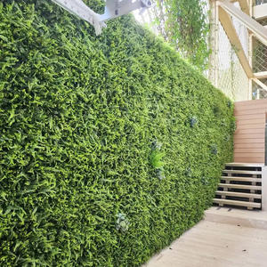 Panneaux muraux d'herbe Verdure Toile de fond murale Panneaux de buis Plante Verdure Gazon artificiel Décoration murale d'intérieur - Product Image 2
