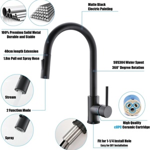<span class=keywords><strong>Robinet</strong></span> de cuisine télescopique en acier inoxydable 304, design moderne, flexible, universel, <span class=keywords><strong>eau</strong></span> <span class=keywords><strong>froide</strong></span> et <span class=keywords><strong>chaude</strong></span>, avec cartouche céramique, idéal pour hôtel - Product Image 4