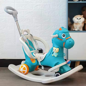 Gezondheid En Milieubescherming Baby Peuter Wandelaar Plastic Kinderen Cartoon Hobbelpaard Met Flitser En Muziek - Product Image 4