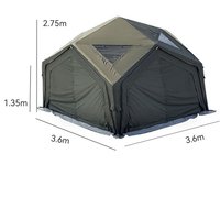 27.0 grande tente gonflable de cabine d'air pour le camping imperméable extérieur de famille