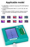 Testeur de diagnostic de panne Sofix S-UEM3 PRO pour MacBook 2016-2025, détecteur de connecteur EDP, outil de réparation de carte mère