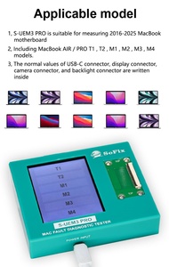 Sofix S-UEM3 PRO, Probador de Diagnóstico de Fallas para Mac, Detector de Conector EDP para MacBook 2016-2025, Herramienta de Reparación de Placa Lógica y Placa Base - Product Image 3