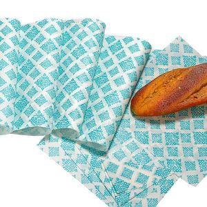 Papier d'emballage alimentaire personnalisé en gros, résistant à la graisse, avec revêtement PE pour le pain et les biscuits - Product Image 1