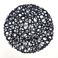 Stocké 15 pouces rond tissé à la main en papier décoratif raphia napperon Style classique Offre Spéciale bon prix pour les célébrations de la récolte