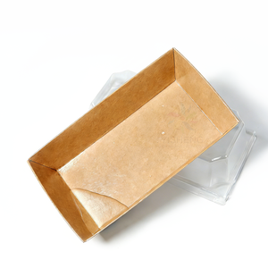 กล่องอาหารย่อยสลายได้เกรดอาหาร กล่องกระดาษบรรจุภัณฑ์อาหาร กล่องชาร์กูเตอรี กล่องซูชิ กล่องอาหารแบบนำกลับบ้าน ถาดซูชิทำจากเยื่อกระดาษรีไซเคิล - Product Image 5