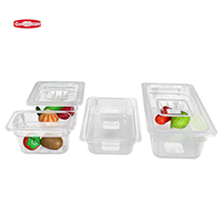 Bacs alimentaires en polycarbonate plastique certifiés NSF, incassables, résistants à la chaleur (200°F), pour tables à vapeur, buffets, traiteur