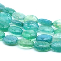 En gros 13*18mm Naturel Agate Pierre Ovale Dos Plat Cabochon En Pierre Pour Bijoux