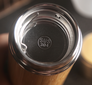 Logo Personnalisé Meilleurs Produits de Vente Anti-Fuites En Acier Inoxydable Thermos Vide Bambou Couleur Camping Tasse De <span class=keywords><strong>Burea</strong></span> - Product Image 4
