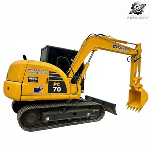 Used Komatsu70 MiniCrawler Excavator 7Ton 0.4m³<b>Bucket</b> Original Japan Brand <b>Small</b> Construction Excavator Low Hours Good Condition - Product Image 1