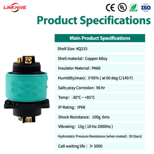 Batterie de vélo électrique OEM Design M25 <span class=keywords><strong>2</strong></span>+16 Connecteur DIN 10A Cuivre Verrouillage rapide Ignifuge Étanche Prise Connecteurs Baïonnette - Product Image 6