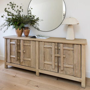 Custom Wooden <b>Sideboard</b> Buffet <b>Cabinet</b> Modern Storage Organizer with Drawers and Shelves for Dining Room Living Room Furniture - Product Image 4