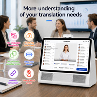 Dispositif de traduction vocale en temps réel de 10,1 pouces, double écran, interprète IA, machine de bureau pour réunions d'affaires