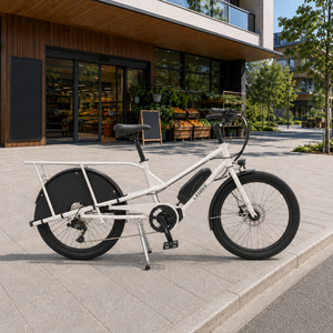 Vélo cargo électrique OEM 24 pouces à moteur central en acier Cr-Mo, longue portée, pour transport familial et livraison urbaine - Product Image 2