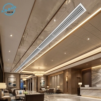 Diffuseur linéaire CVC de haute qualité - Grille d'aération en plastique ABS blanc personnalisable pour système de ventilation intérieur