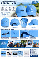 Casquette de baseball personnalisée de haute qualité avec logo brodé, légère, en nylon, pour le sport, imperméable, pour le golf, décontractée, OEM, 6 panneaux