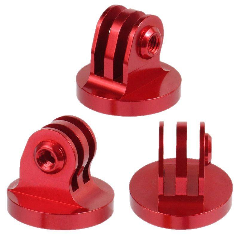 HONGDAK Action Camera Accessory Aluminum Alloy 1/4 Screw Hole Thread Adapter Tripod Mount for GoPro 13/12/11/10/9 Insta360 X4 X5