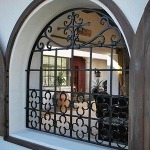 Cửa sổ sắt đơn giản nướng thiết kế thanh dọc tối giản cho ngôi nhà hiện đại - Product Image 4