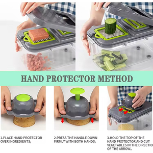 Amz nhà bếp 22 trong 1 hướng dẫn sử dụng rau Chopper Slicer trái cây cocina hành tây cắt rau cắt tiện ích ẩm thực Chopper - Product Image 5