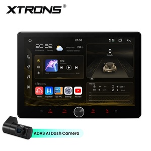 10.1 Inch Single DIN Android Car Stereo Built-in Advanced Driver Assistance System 64GB HD Input QLED CarPlay CE-XTRONS - Product Image 1