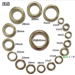 wholesale curtain eyelet 150#- 4000# Stainless steel/brass/iron grommet eyelet ring