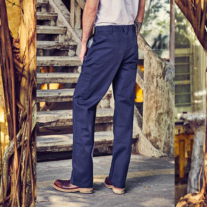 Pantalones de trabajo para hombre, pierna recta, 100% algodón, ropa de trabajo cómoda para las industrias minera y petroquímica - Product Image 1