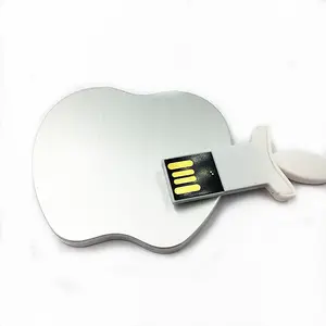 Carte en métal en forme de fruit bon marché clé USB 32 Go carte de crédit en aluminium en vrac clé USB