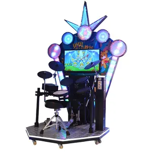 New Product 32 Inch Electronic Jazz Drum Game City Equipment Music Drum Coin Game Machine For Sale