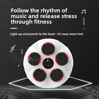 Cible de boxe musicale intelligente en gros, machine de frappe électronique suspendue en ABS, équipement d'entraînement de boxe pour enfants, utilisation domestique murale