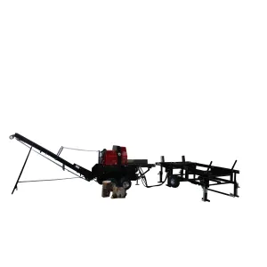 High quality forestry machinery log splitter powerful firewood processor for cutting hardwood