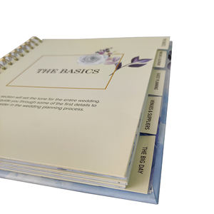 Couverture en feuille d'or à impression couleur personnalisée, planificateur en spirale, calendrier de mariage, Journal, livre, planificateur de mariage heureux - Product Image 6