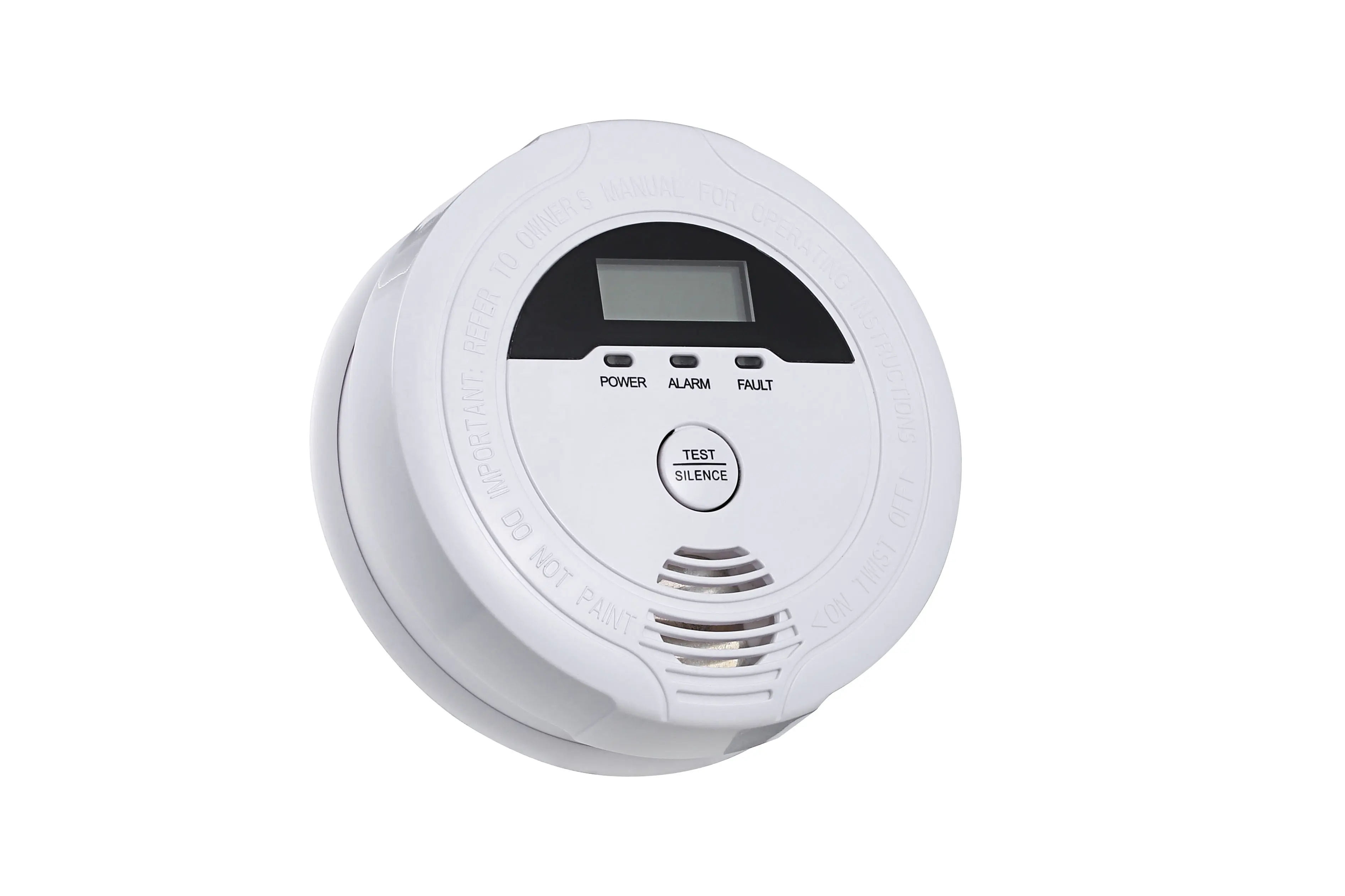 Yanjen Battery Powered Carbon Monoxide Alarm CO Detector with LED  Test-Reset Button Ten Years Sensor Life