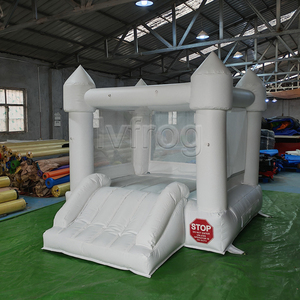 <span class=keywords><strong>Mini</strong></span> Castillo Inflable con Tobogán, Color Rosa, con Red de Seguridad, para Niños Pequeños, Uso en Casa y Jardín - Product Image 5