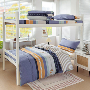 Custom Printing Fitted <b>Sheet</b> Washed 100% Cotton Printed Bedding Sets <b>Bed</b> Linen <b>Bed</b> <b>Sheet</b> Sets Washed Solid Color - Product Image 1