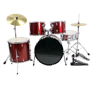 Batería de <span class=keywords><strong>Jazz</strong></span> de Alta Gama con Soporte Cromado y Tubo de Soporte Reforzado, Parche Transparente, Precio de Fábrica Económico - Product Image 2