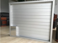 Clapet coupe-flamme en alliage d'aluminium à commande manuelle avec design de persienne moderne pour systèmes de ventilation CVC