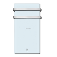 Plaque chauffante murale en cristal de carbone avec Wi-Fi via l'application Tuya Smart. Option Affichage LED à 2 chiffres M075P Chauffage par panneau miroir 750W