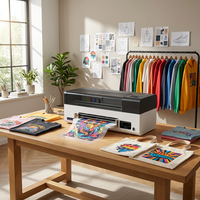 Printer DTF A3 120V 60Hz untuk Pasar AS, Solusi Pencetakan Film PET Desktop untuk Toko Kecil, Kaos Custom, Pengiriman Cepat