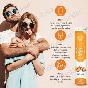 Julong OEM Comprimés effervescents vitaminés quotidiens Sans gluten <span class=keywords><strong>Vitamine</strong></span> C <span class=keywords><strong>Vitamine</strong></span> <span class=keywords><strong>D</strong></span> & <span class=keywords><strong>Zinc</strong></span> Comprimés effervescents avec miel de Manuka - Product Image 4