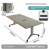 HYZ-235X Bureau de conférence pliable en L, table de formation, bureau d'étude, table à manger extensible de 240 cm, mobile et modulaire