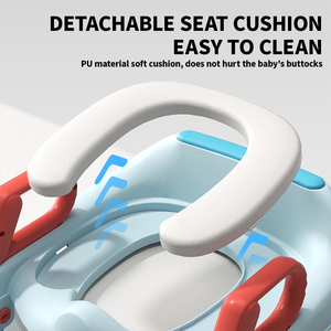 SUNNUO Nouveau Siège de toilette et échelle 2-en-1 pour bébé, avec couvercle de siège de toilette en forme de dessin animé et échelle antidérapante pour l'apprentissage de la propreté des enfants - Product Image 2