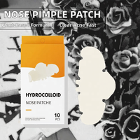 Patchs nasaux hydrocolloïdes médicaux pour le soin du visage, contrôle du sébum, élimination des points noirs et de l'acné, patchs anti-boutons pour le nez, végétaliens, pour tous types de peaux