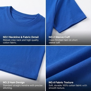 Camisetas de Hombre de Moda, Personalizadas, de Alta Calidad, Extra Grandes, Gruesas, Lisas, 100% Algodón, Precio Bajo, para Ropa Urbana - Product Image 2